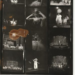 PHOTO PLANCHE CONTACT TAMPON GERARD DECAUX 1960' LES FOLIES BERGERE 20X25CM