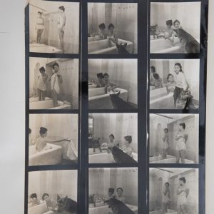 Planche contact argentique PHOTO DIMITRI 1960' actrice Mireille Granelli