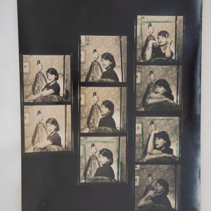 Planche contact argentique PHOTO DIMITRI 1960' actrice Mireille Granelli