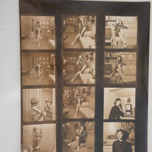 Planche contact argentique PHOTO DIMITRI 1960' actrice Mireille Granelli