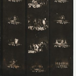 TIRAGE PHOTO	argentique 1960' planche contact 	CABARET LA NOUVELLE EVE 21X27cm