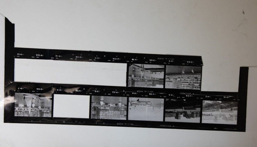 TIRAGE PHOTO	argentique grande planche contact 1980	VUE DIVERS NORMANDIE