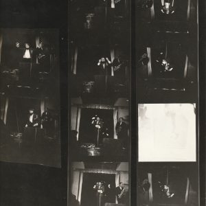 TIRAGE PHOTO	argentique 1960' planche contact 	CABARET BURLESQUE PARIS 21X28cm