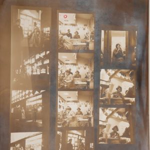 TIRAGE PHOTO	Planche contact argentique 1960 PIN-UP FORMAT DES IMAGES 6X6CM