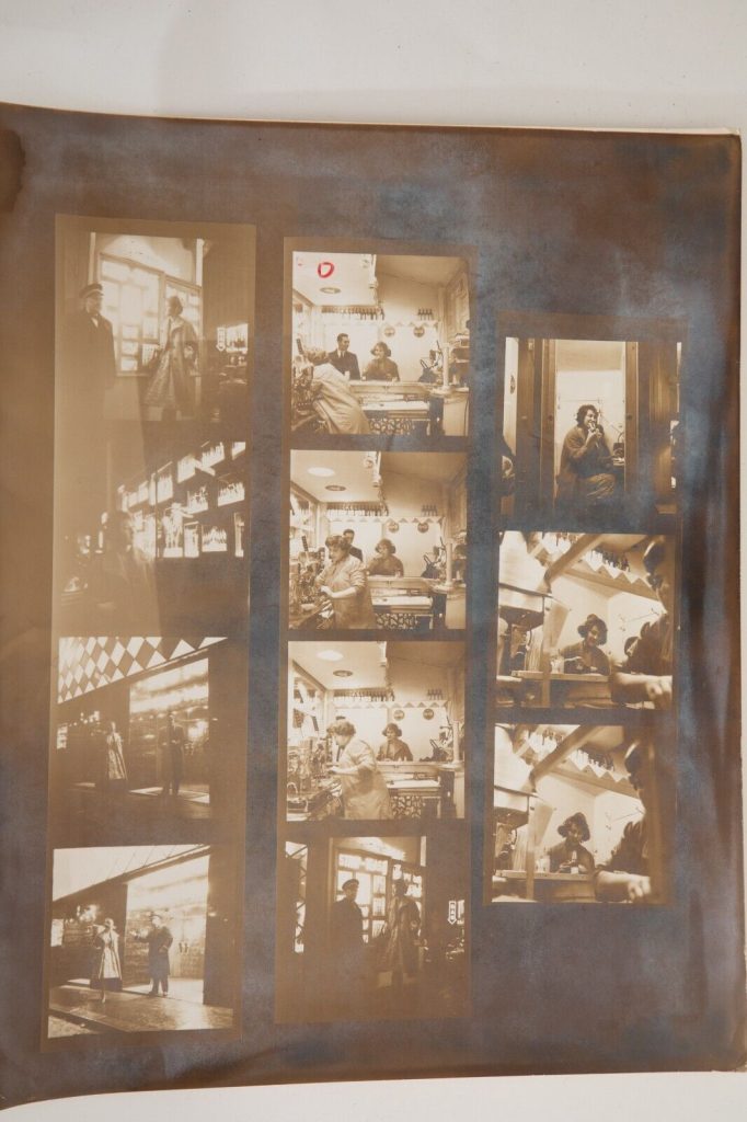 TIRAGE PHOTO Planche contact argentique 1960 PIN-UP FORMAT DES IMAGES 6X6CM