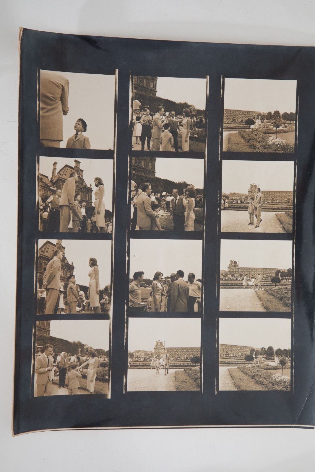 TIRAGE PHOTO Planche contact DIMITRI AGENCE DALMAS 1960' ACTEUR Rosano Brazzi