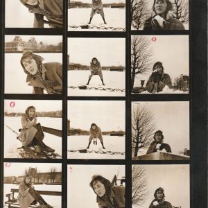 TIRAGE PHOTO	Planche contact argentique 1960 PIN-UP FORMAT DES IMAGES 6X6CM