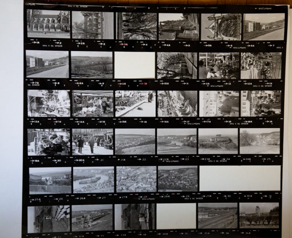 TIRAGE PHOTO argentique grande planche contact 1980 VUE DIVERS NORMANDIE 40X50cm