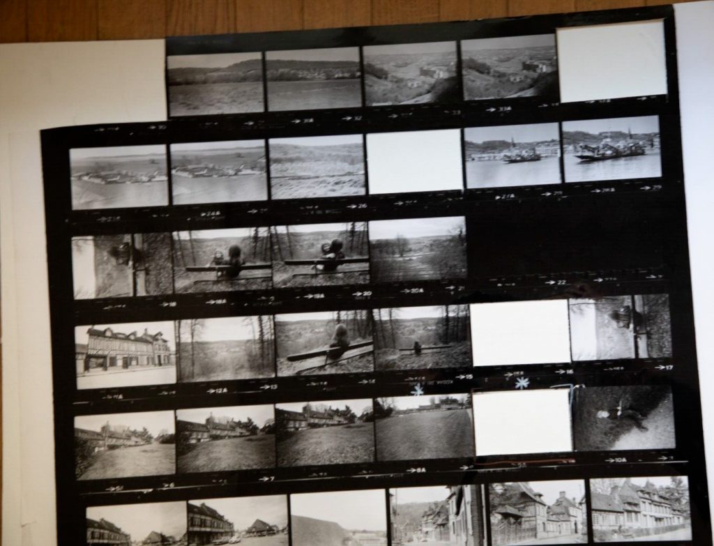 TIRAGE PHOTO argentique grande planche contact 1980 VUE DIVERS NORMANDIE 40X50cm