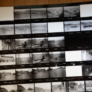 TIRAGE PHOTO	argentique grande planche contact 1980	VUE DIVERS NORMANDIE 40X50cm