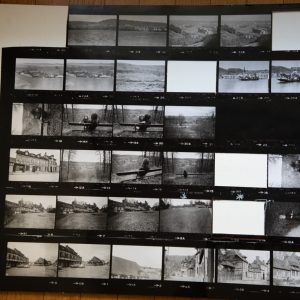 TIRAGE PHOTO	argentique grande planche contact 1980	VUE DIVERS NORMANDIE 40X50cm
