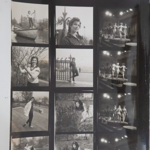 TIRAGE PHOTO	Planche contact argentique 1960 PIN-UP actrice BARBARA CRUZ