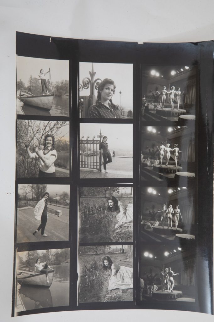 TIRAGE PHOTO Planche contact argentique 1960 PIN-UP actrice BARBARA CRUZ