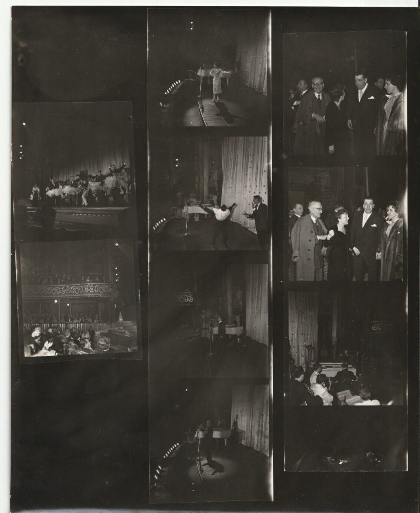PHOTO PLANCHE CONTACT TAMPON GERARD DECAUX 1960' LES FOLIES BERGERE 20X25CM