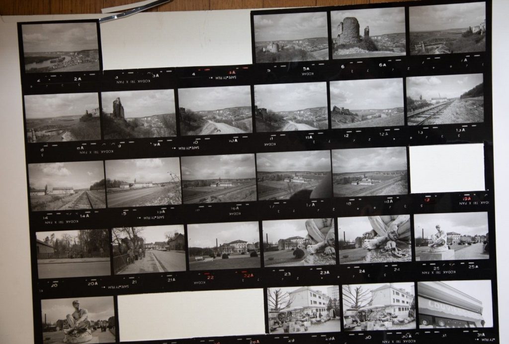 TIRAGE PHOTO argentique grande planche contact 1980 VUE DIVERS NORMANDIE 40X50cm