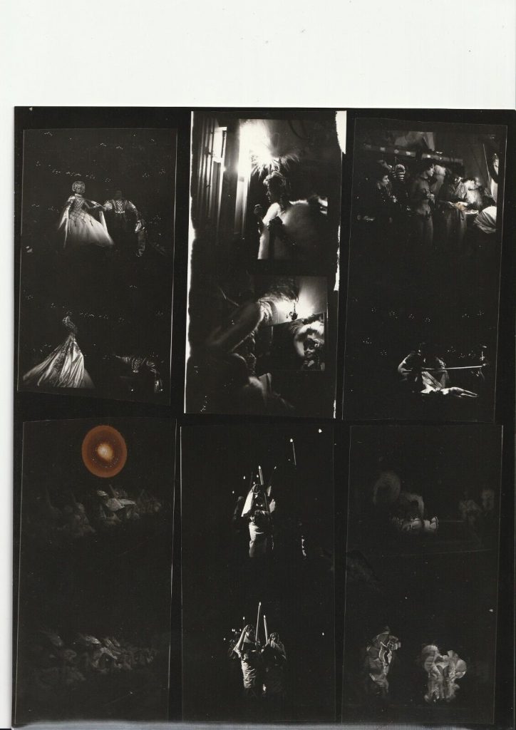 TIRAGE PHOTO ARGENTIQUE PLANCHE CONTACT 1960' CABARET LES FOLIES BERGERE 20X25CM