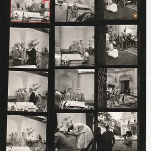 TIRAGE PHOTO	argentique 1960' planche contact  MAURICE CHEVALIER ROSANO BRADZY