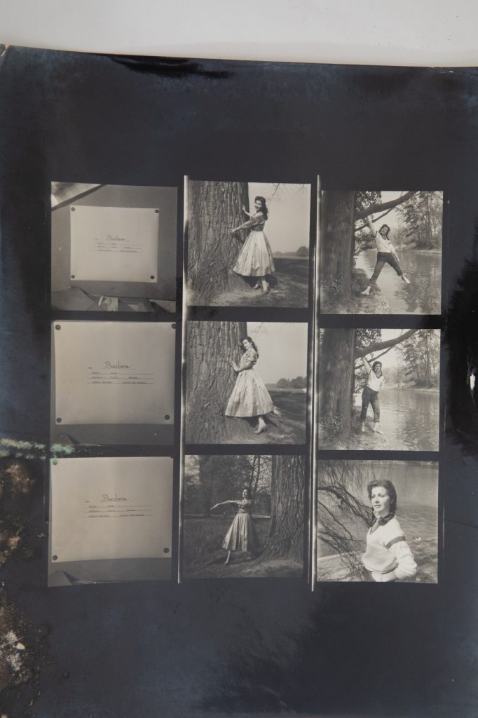 TIRAGE PHOTO Planche contact argentique 1960 PIN-UP actrice BARBARA CRUZ