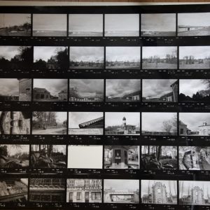 TIRAGE PHOTO	argentique grande planche contact 1980	VUE DIVERS NORMANDIE 40X50cm