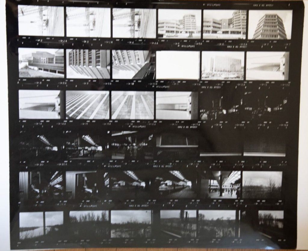 TIRAGE PHOTO argentique grande planche contact 1980 VUE DIVERS NORMANDIE 40X50cm