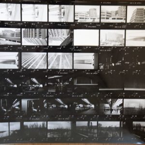 TIRAGE PHOTO	argentique grande planche contact 1980	VUE DIVERS NORMANDIE 40X50cm
