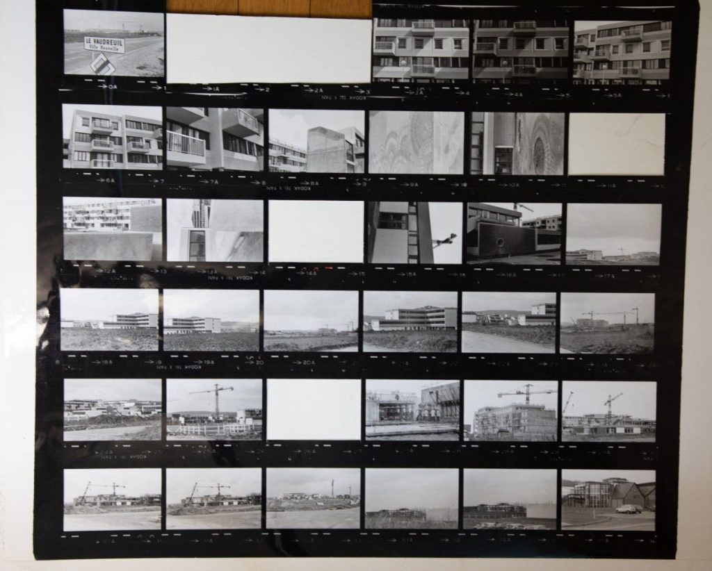 TIRAGE PHOTO argentique grande planche contact 1980 VUE DIVERS NORMANDIE 40X50cm