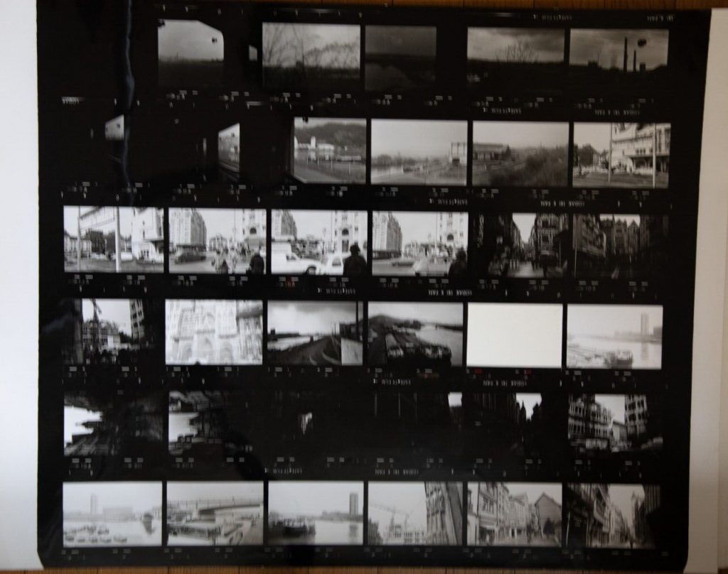 TIRAGE PHOTO argentique grande planche contact 1980 VUE DIVERS NORMANDIE 40X50cm
