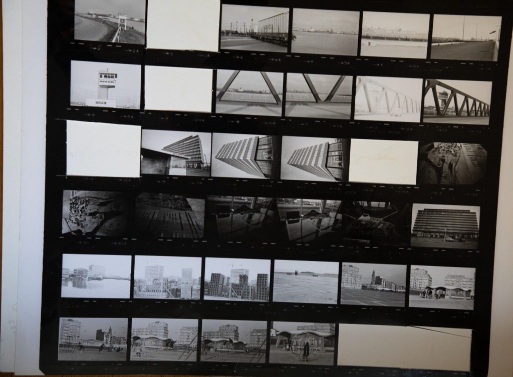 TIRAGE PHOTO	argentique grande planche contact 1980	VUE DIVERS NORMANDIE 40X50cm