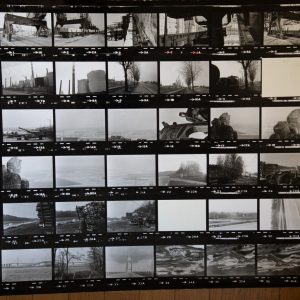 TIRAGE PHOTO	argentique grande planche contact 1980	VUE DIVERS NORMANDIE 40X50cm