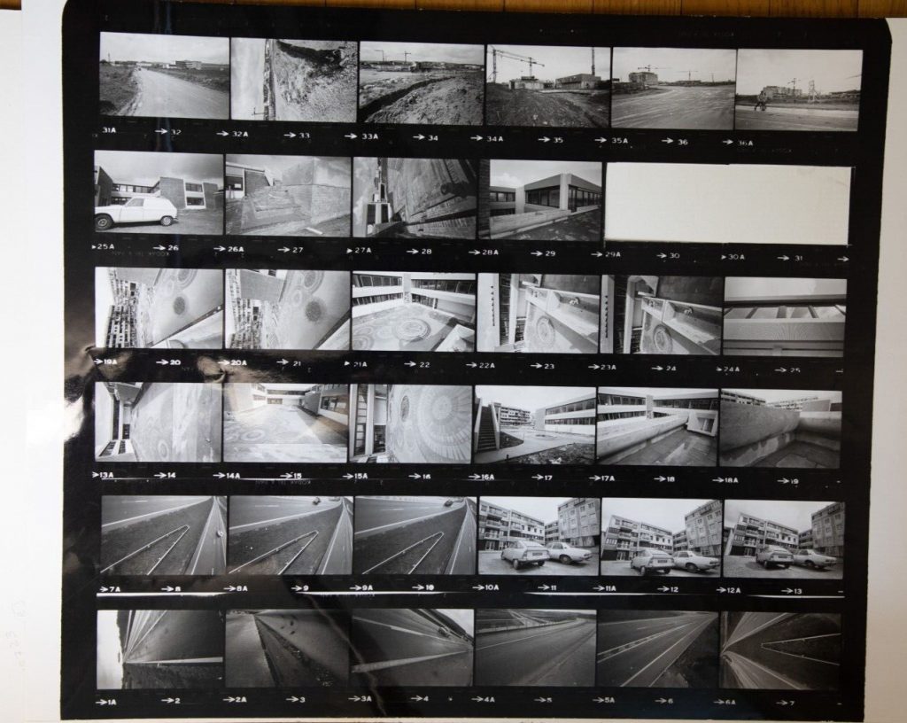 TIRAGE PHOTO	argentique grande planche contact 1980	VUE DIVERS NORMANDIE 40X50cm