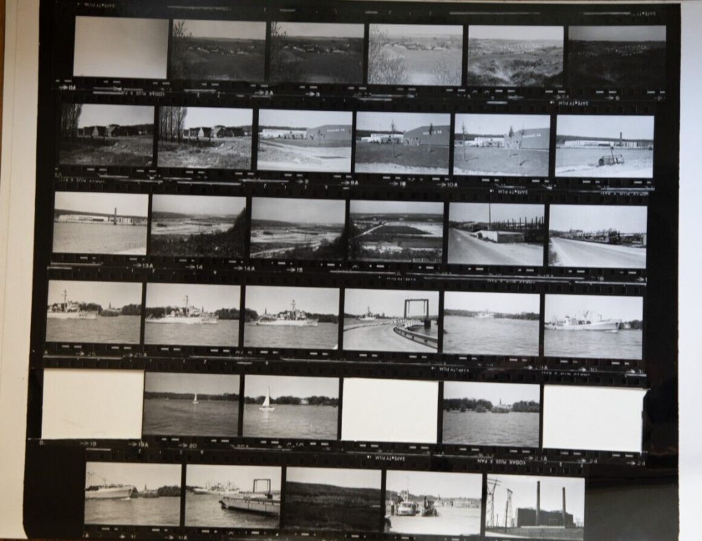 TIRAGE PHOTO	argentique grande planche contact 1980	VUE DIVERS NORMANDIE 40X50cm
