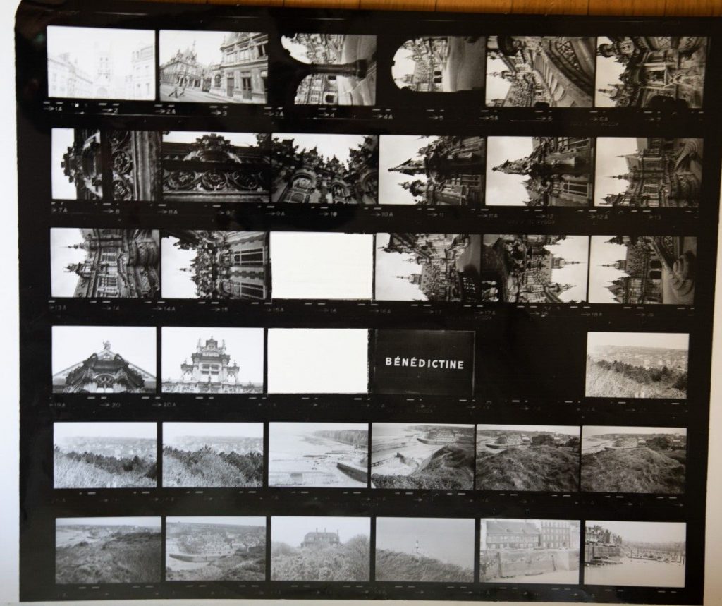 TIRAGE PHOTO	argentique grande planche contact 1980	VUE DIVERS NORMANDIE 40X50cm