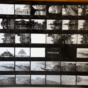 TIRAGE PHOTO	argentique grande planche contact 1980	VUE DIVERS NORMANDIE 40X50cm