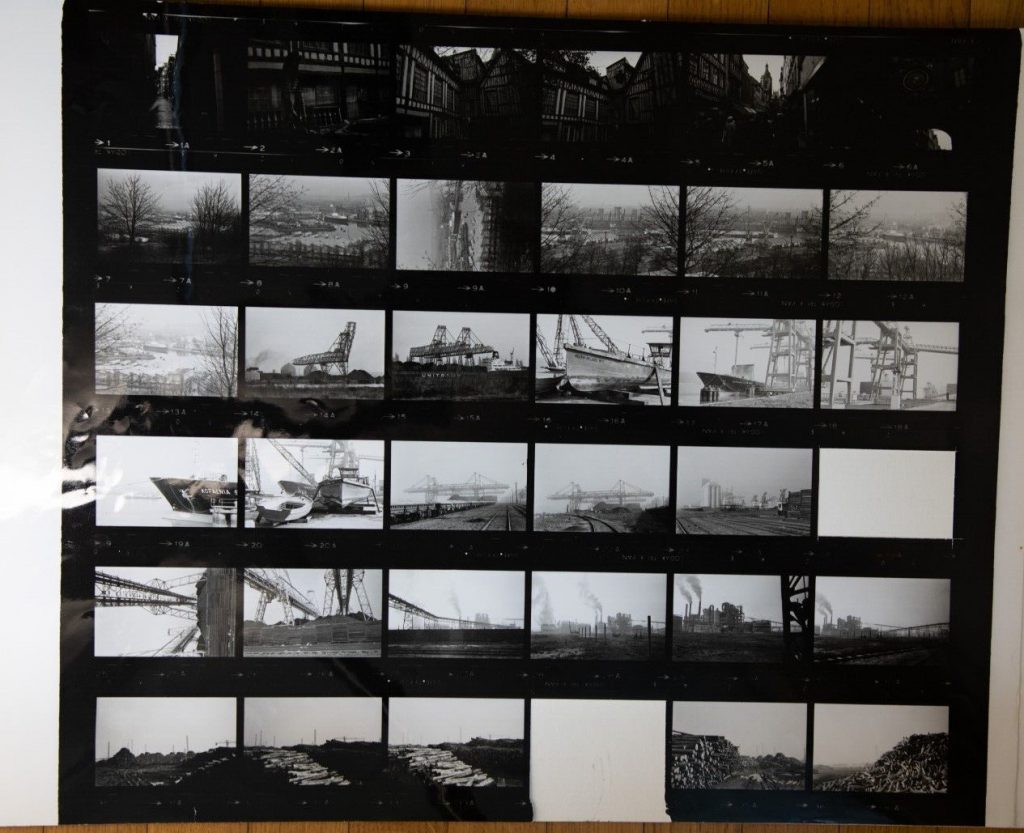 TIRAGE PHOTO argentique grande planche contact 1980 VUE DIVERS NORMANDIE 40X50cm