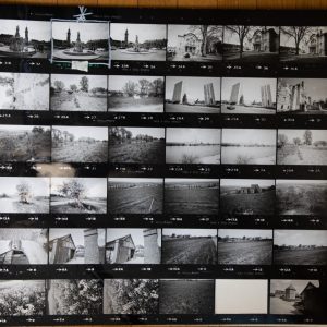 TIRAGE PHOTO	argentique grande planche contact 1980	VUE DIVERS NORMANDIE 40X50cm