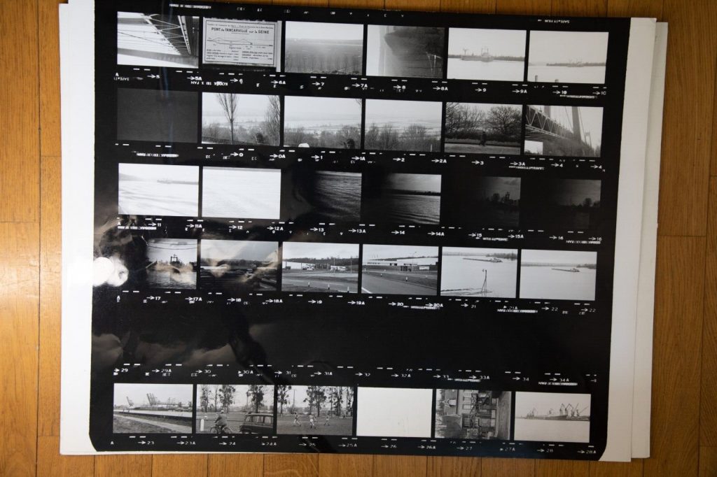 TIRAGE PHOTO argentique grande planche contact 1980 VUE DIVERS NORMANDIE 40X50cm