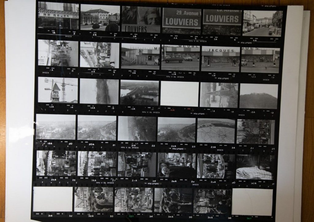 TIRAGE PHOTO argentique grande planche contact 1980 VUE DIVERS NORMANDIE 40X50cm