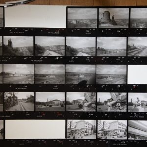 TIRAGE PHOTO	argentique grande planche contact 1980	VUE DIVERS NORMANDIE 40X50cm