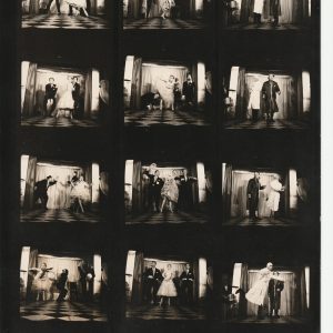 TIRAGE PHOTO	argentique 1960' planche contact 	CABARET LA BOULE BLANCHE  21X27cm