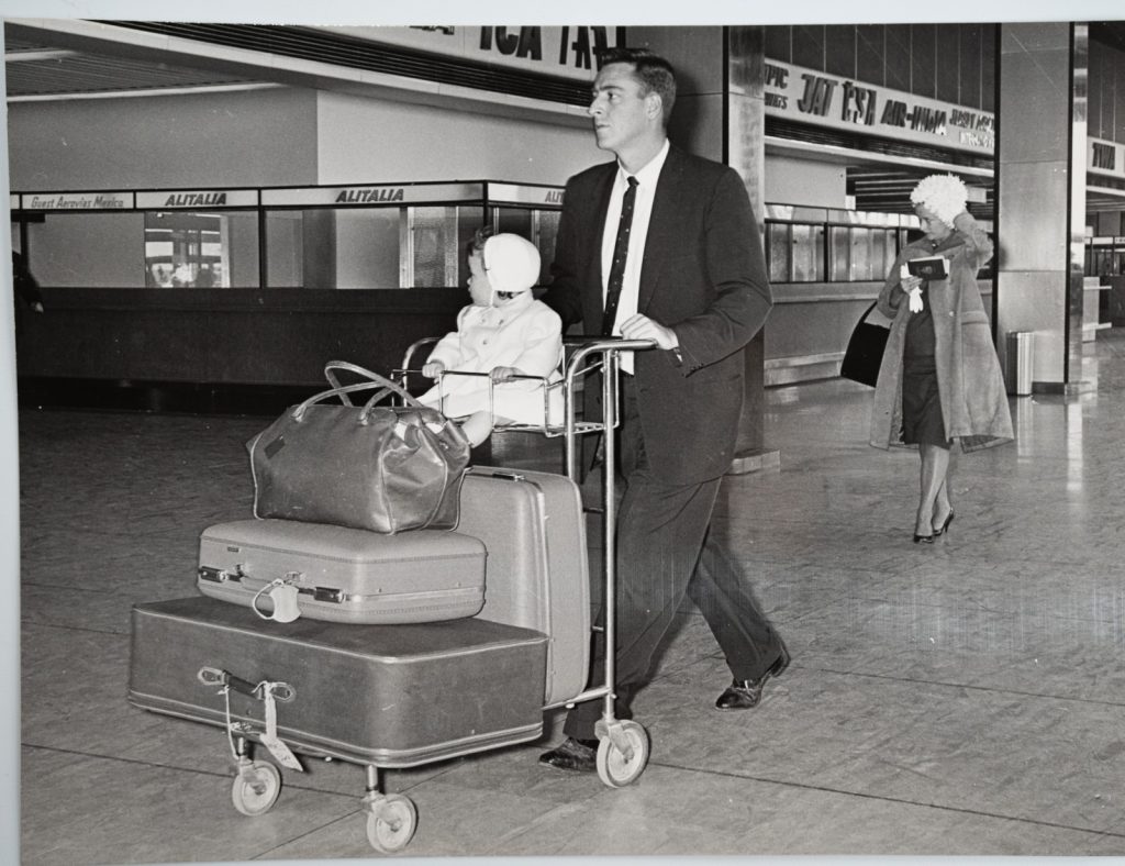 TIRAGE PHOTO Argentique France Aéroport d'Orly 20X27cm 1960