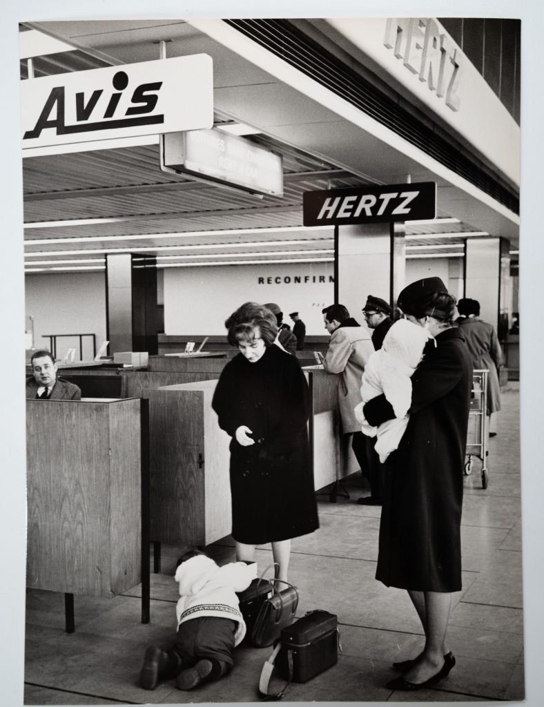 TIRAGE PHOTO Argentique France Aéroport d'Orly 20X27cm 1960