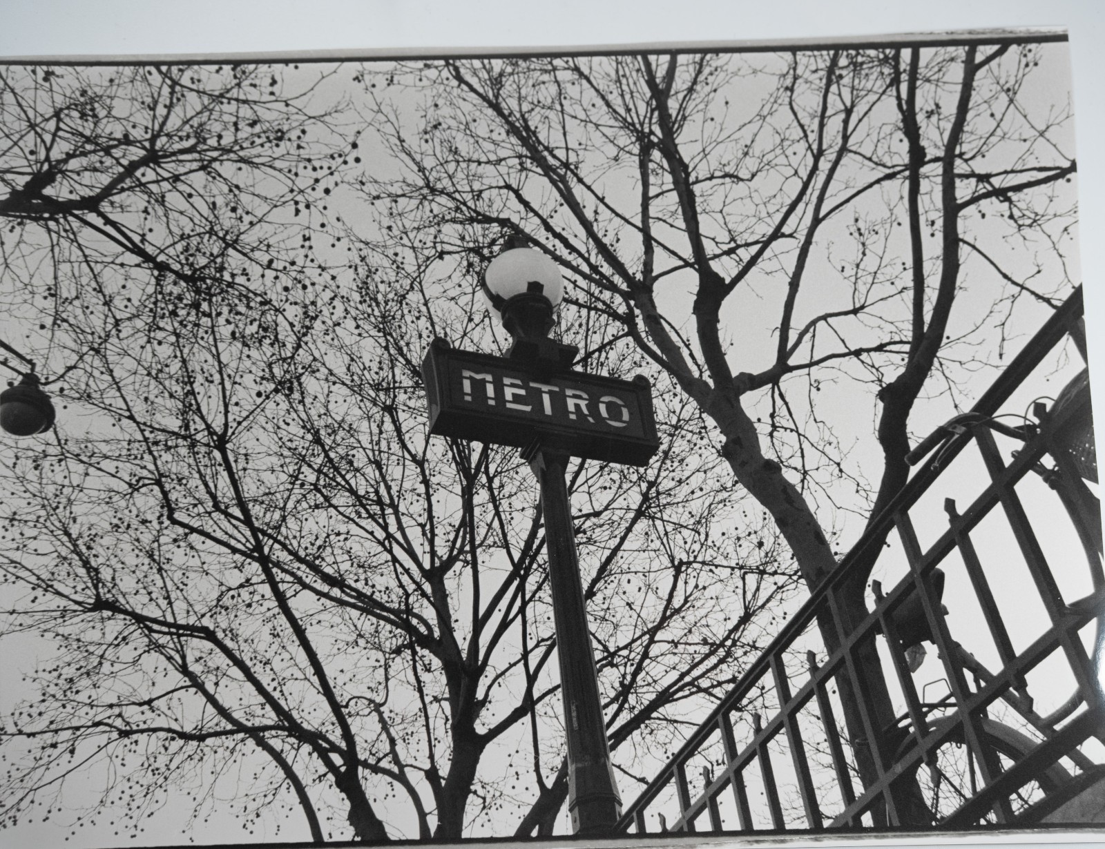 TIRAGE PHOTO Argentique France vue d'artiste METRO PARIS France 30x40cm 1960