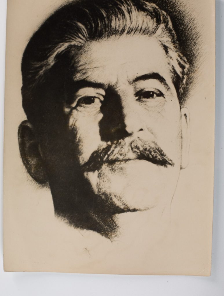 TIRAGE PHOTO ARGENTIQUE, 1940 PORTRAIT DE JOSEPH STALINE 18X23cm