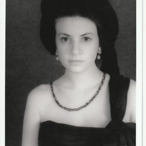 PHOTO argentique artistique portrait femme pinup NOIR ET BLANC format 13X18 1980