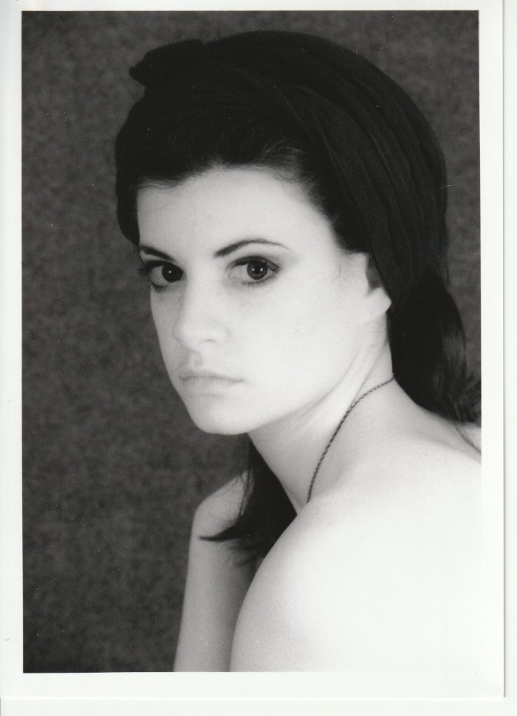 PHOTO argentique artistique portrait femme pinup NOIR ET BLANC format 13X18 1980