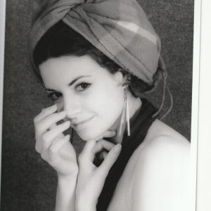 PHOTO argentique artistique portrait femme pinup NOIR ET BLANC format 13X18 1980