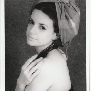 PHOTO argentique artistique portrait femme pinup NOIR ET BLANC format 13X18 1980