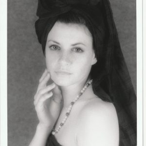 PHOTO argentique artistique portrait femme pinup NOIR ET BLANC format 13X18 1980