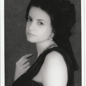 PHOTO argentique artistique portrait femme pinup NOIR ET BLANC format 13X18 1980