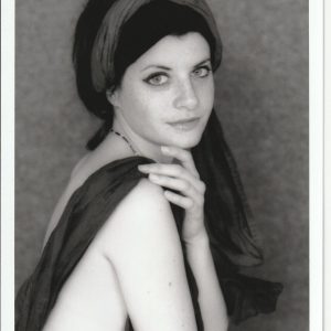 PHOTO argentique artistique portrait femme pinup NOIR ET BLANC format 13X18 1980